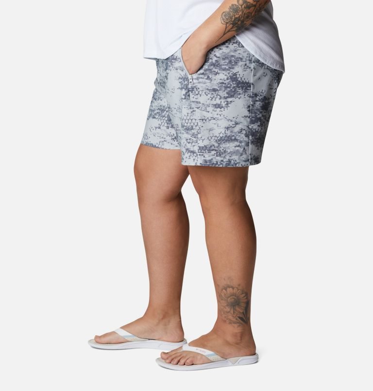 Pantaloni Scurti Columbia PFG Tidal II Dama Camuflaj | Plus Size GTA97S108